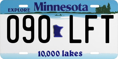 MN license plate 090LFT