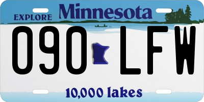 MN license plate 090LFW