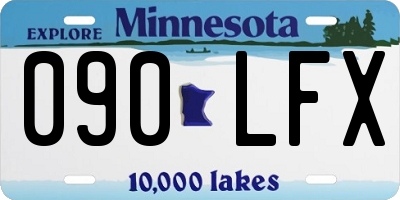 MN license plate 090LFX