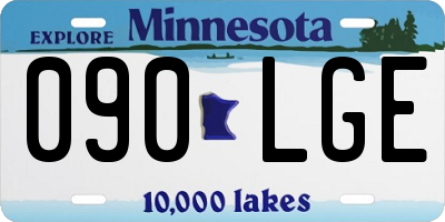 MN license plate 090LGE