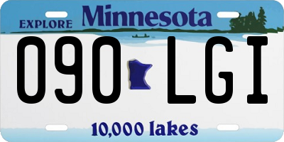 MN license plate 090LGI