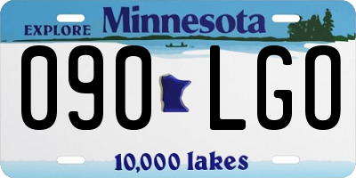MN license plate 090LGO