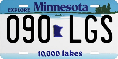 MN license plate 090LGS
