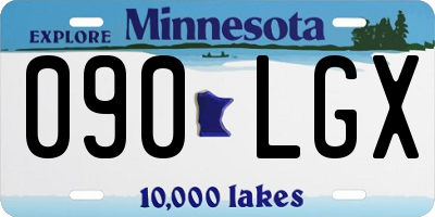 MN license plate 090LGX