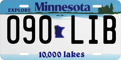 MN license plate 090LIB