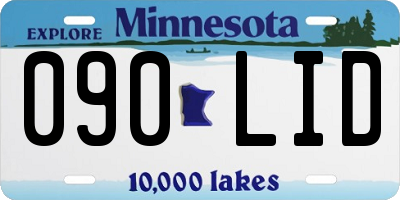 MN license plate 090LID