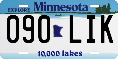 MN license plate 090LIK