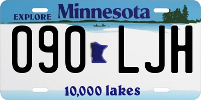 MN license plate 090LJH