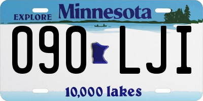 MN license plate 090LJI