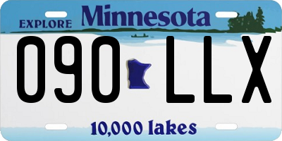 MN license plate 090LLX