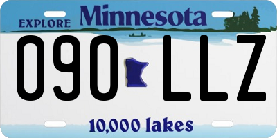 MN license plate 090LLZ