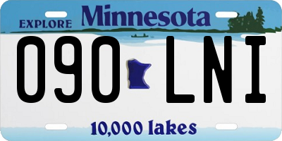 MN license plate 090LNI
