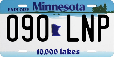MN license plate 090LNP