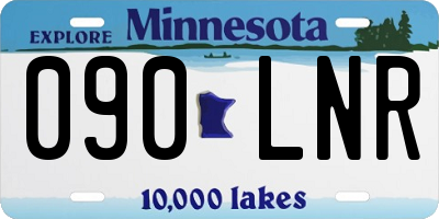 MN license plate 090LNR
