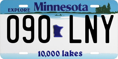 MN license plate 090LNY