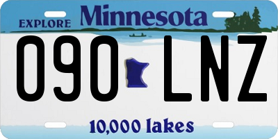 MN license plate 090LNZ