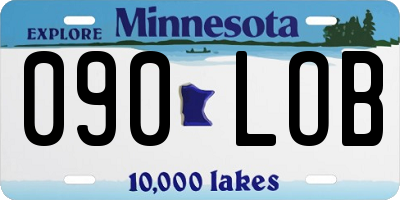 MN license plate 090LOB