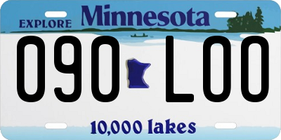 MN license plate 090LOO