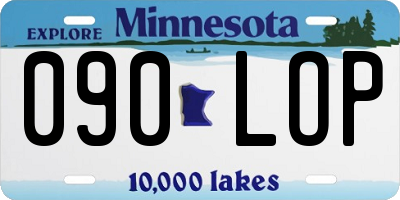 MN license plate 090LOP
