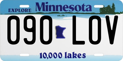 MN license plate 090LOV