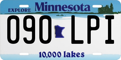 MN license plate 090LPI