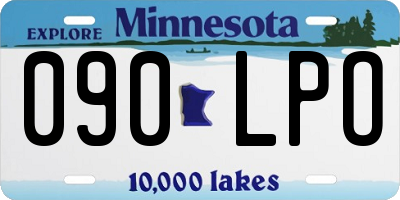 MN license plate 090LPO