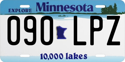 MN license plate 090LPZ