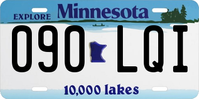 MN license plate 090LQI