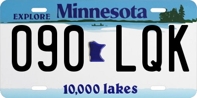 MN license plate 090LQK