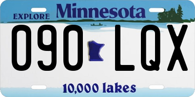 MN license plate 090LQX