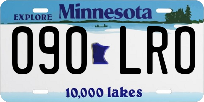 MN license plate 090LRO