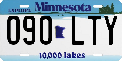 MN license plate 090LTY