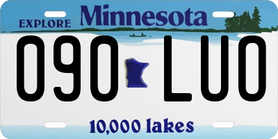 MN license plate 090LUO