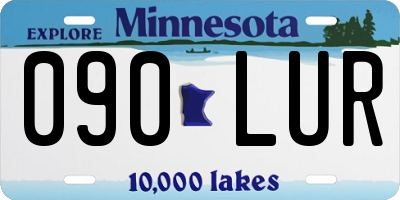 MN license plate 090LUR