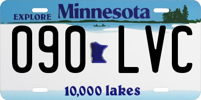 MN license plate 090LVC