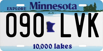 MN license plate 090LVK