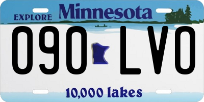 MN license plate 090LVO
