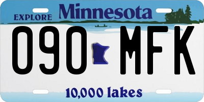 MN license plate 090MFK