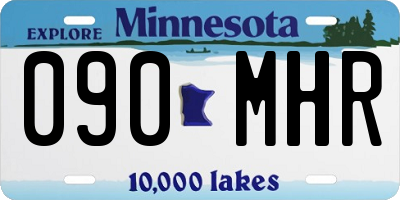 MN license plate 090MHR