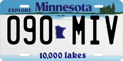 MN license plate 090MIV