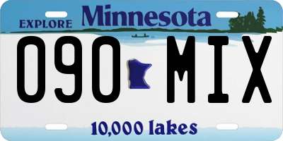MN license plate 090MIX
