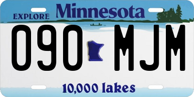 MN license plate 090MJM
