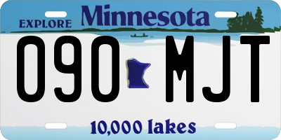 MN license plate 090MJT