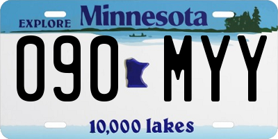 MN license plate 090MYY