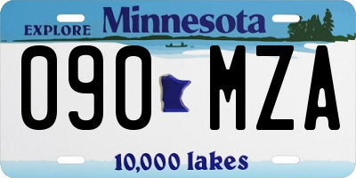 MN license plate 090MZA