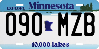 MN license plate 090MZB