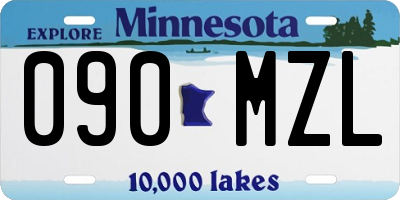 MN license plate 090MZL