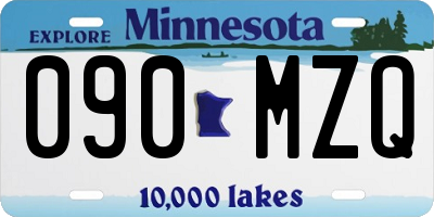 MN license plate 090MZQ