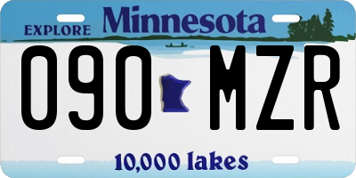 MN license plate 090MZR