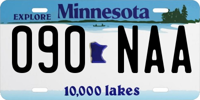 MN license plate 090NAA